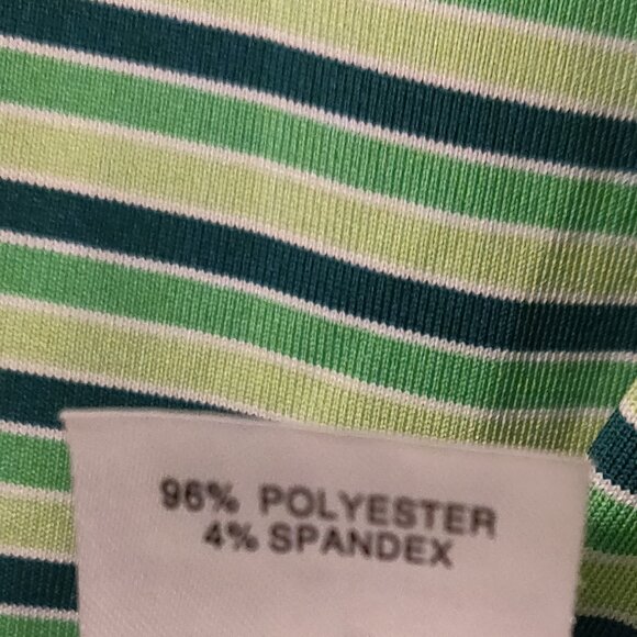 Masters Tech Augusta National Multi Green Stripe Golf Polo Men's SIZE XL - Picture 3 of 8